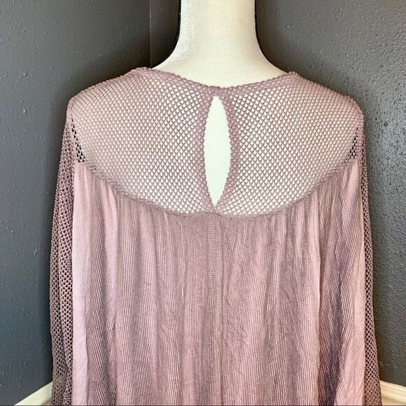 Altar’d State mesh long sleeve tunic top - Picture 4 of 5